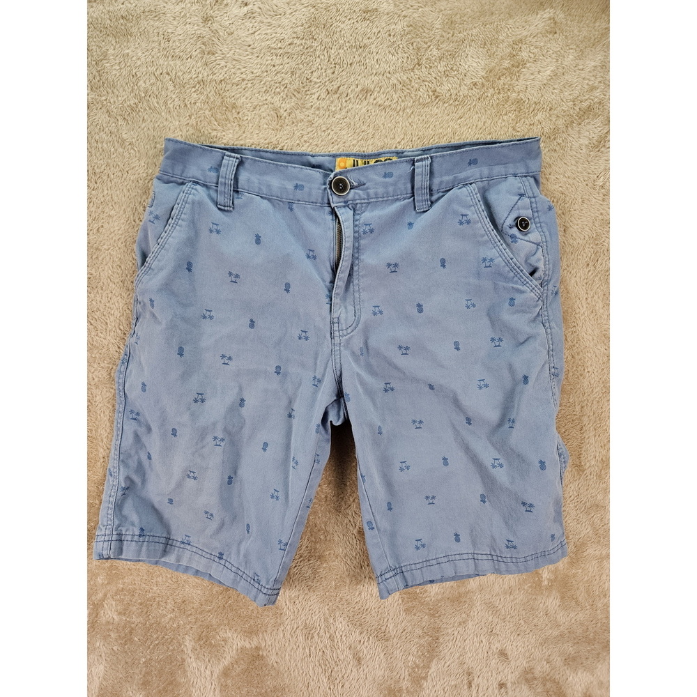 Jules Chino Shorts Pineapples Palm Trees All Over Print Men's Size 34